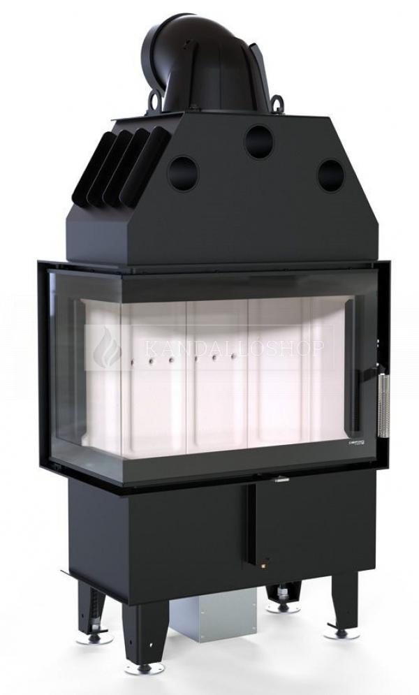 Defro Home Intra SM BL MINI légfűtéses sarki üvegű andallóbetét kandalloshop