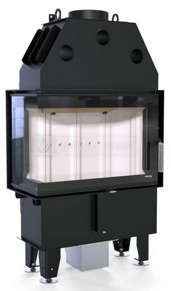 Defro Home Intra SM BL SLIM légfűtéses sarki üvegű kandallóbetét kandalloshop