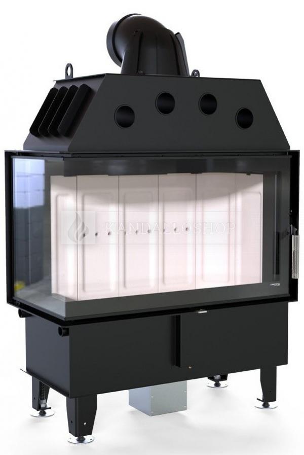 Defro Home Intra ME BL légfűtéses kandallóbetét balos sarki üveggel kandalloshop