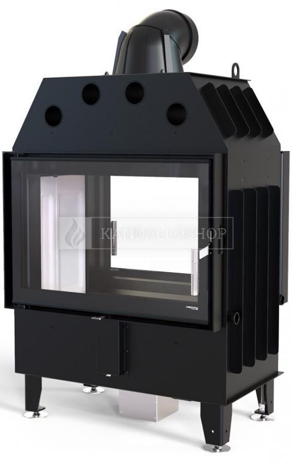 Defro Home Intra ME T légfűtéses kandallóbetét sík kétoldalas üveggel kandalloshop