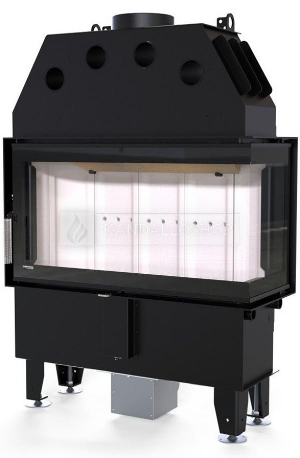 Defro Home Intra ME BP SLIM légfűtéses kandallóbetét jobbos sarki üveggel kandalloshop