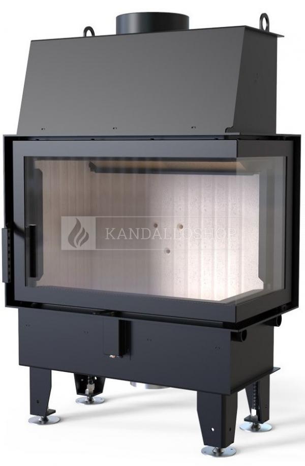 Defro Home IMPULS SM BP légfűtéses kandallóbetét jobbos sarki üveggel kandalloshop