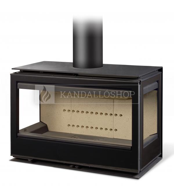 Rocal Habit 93 TC + T modern háromoldalas légfűtéses kandallókályha kandalloshop