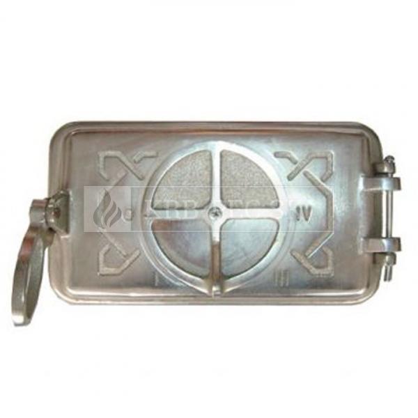 Popolníkové dvierka 250x140 nikel