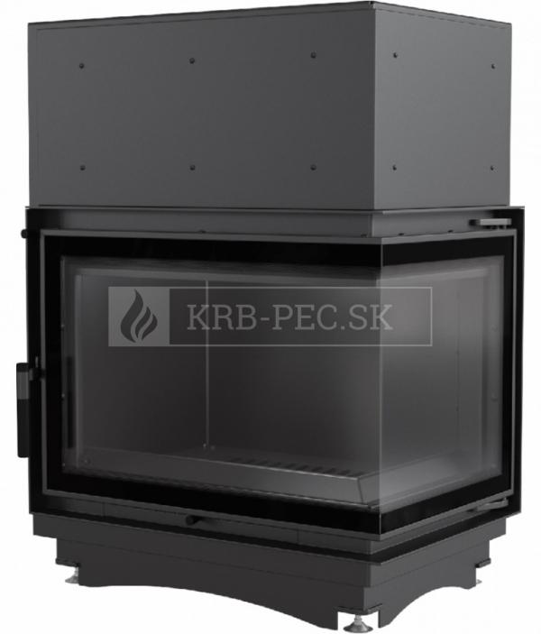 Kratki Zuzia 15 DECO P BS W teplovodná krbová vložka pravé bočné presklenie DECO krb-pec