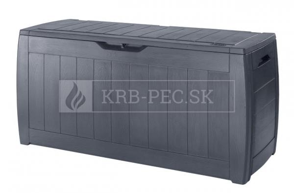 Keter Hollywood záhradný box v grafitovej farbe krb-pec