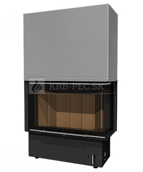 Kobok Kazeta R 90 S/500 VD L/P 720/450 510 570 rohová krbová vložka s výsuvnými dvierkami krb-pec