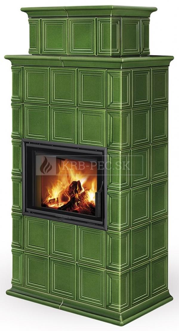 Romotop Baracca 11 H celokeramický krb s kobkou a šamotovým ohniskom krb-pec