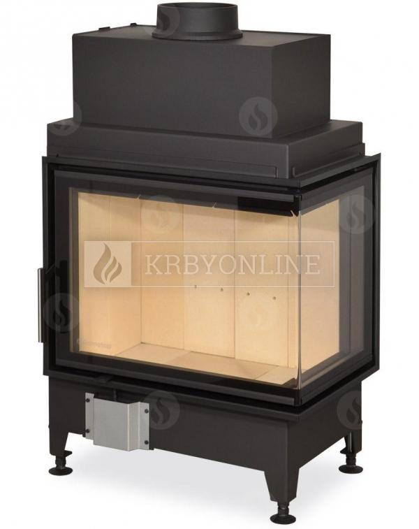 Romotop Heat R/L 2g S 65.51.40.01 oceľová, teplovzdušná, rohová krbová vložka krbyonline, krb, krby, kozub