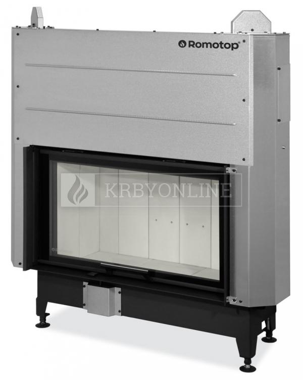 Romotop Heat 2g L 88.50.01  oceľová, teplovzdušná, rovná krbová vložka s výsuvnými dvierkami krbyonline, krb, krby, kozub