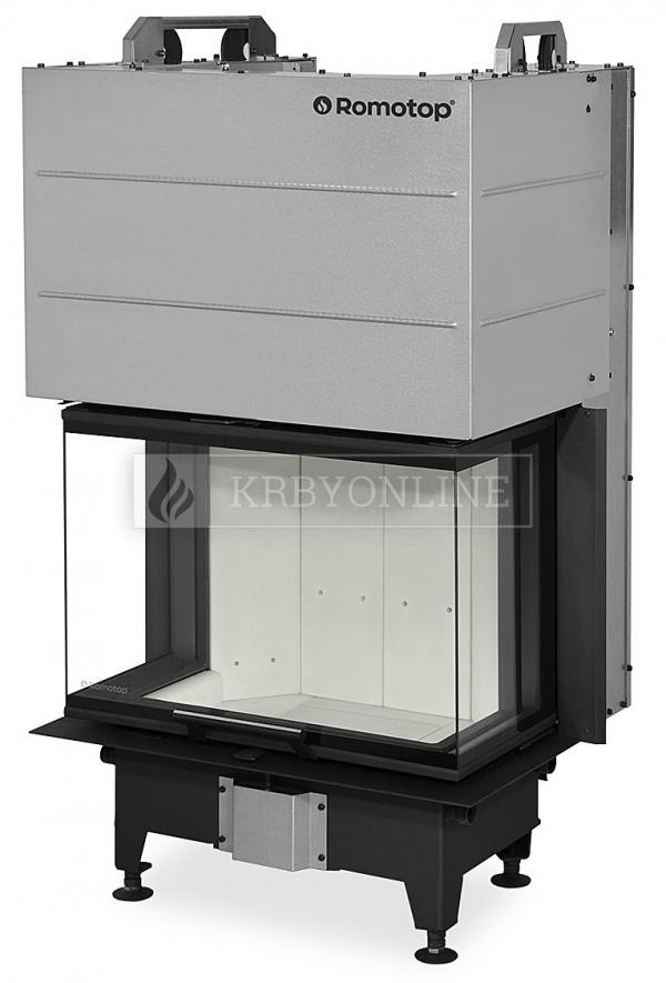 Romotop Heat C 2g L 65.52.31.21 oceľová, teplovzdušná, trojstranná krbová vložka s výsuvnými dvierkami krbyonline, krb, krby, kozub