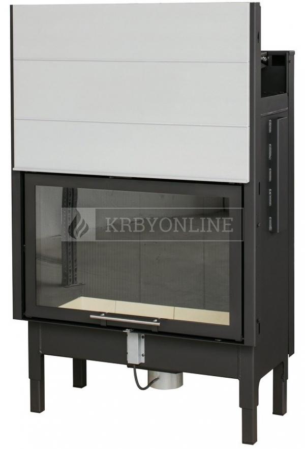 Spartherm Global 1Vh 80 rovná oceľová krbová vložka s výsuvnými dvierkami krbyonline