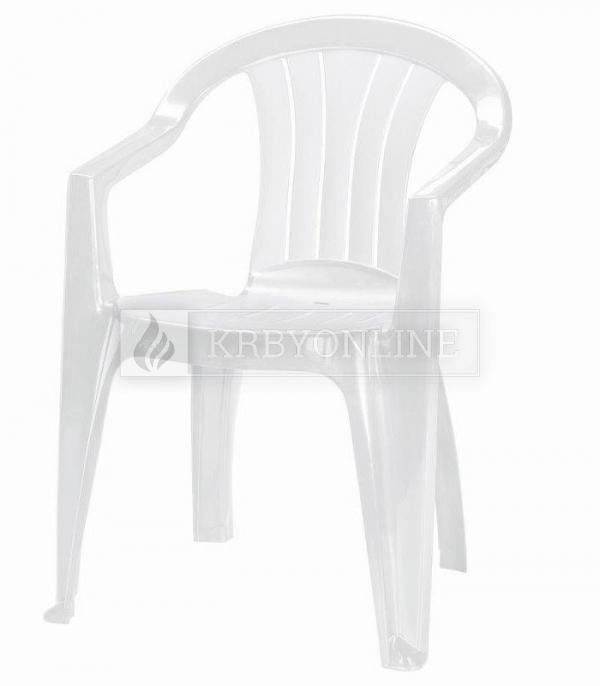 Keter Sicilia plastová stolička biela krbyonline