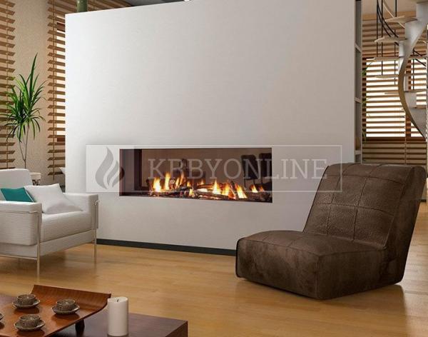 Trimline 100 Tunnel plynová krbová vložka obojstranná krbyonline