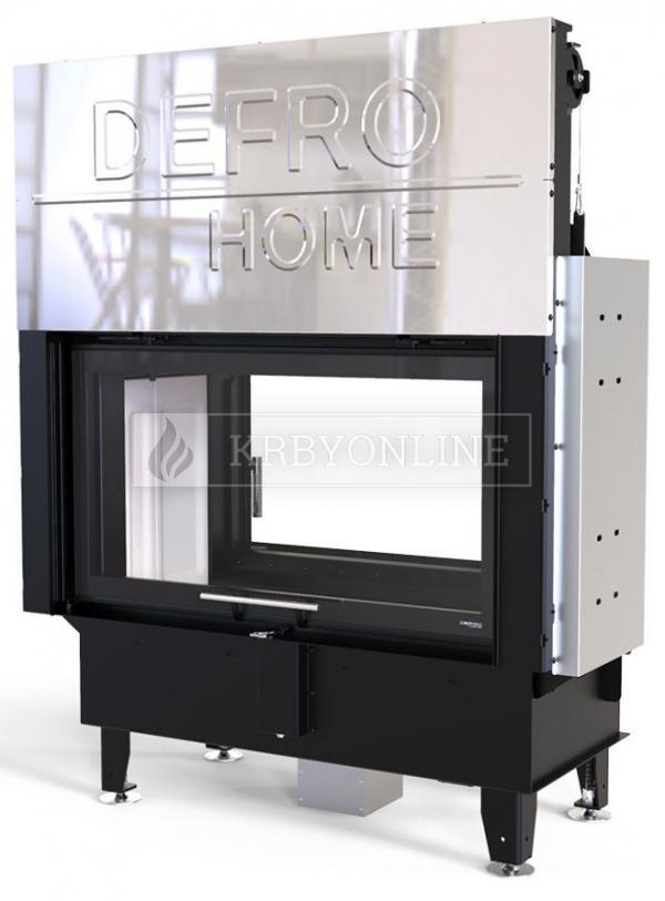 Defro Home Intra LA T G teplovzdušná krbová vložka s obojstranným rovným presklením a výsuvnými dvierkami krbyonline