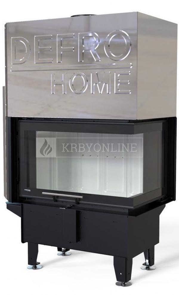  Defro Home RIVA SM BP SHORT G teplovzdušná krbová vložka s pravým rohovým presklením a výsuvným otváraním krbyonline
