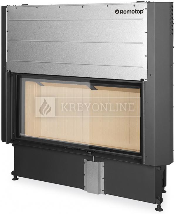 Romotop Impression 2g L 118.60.01 oceľová krbová vložka so šamotovým ohniskom a výsuvnymi dvierkami krbyonline