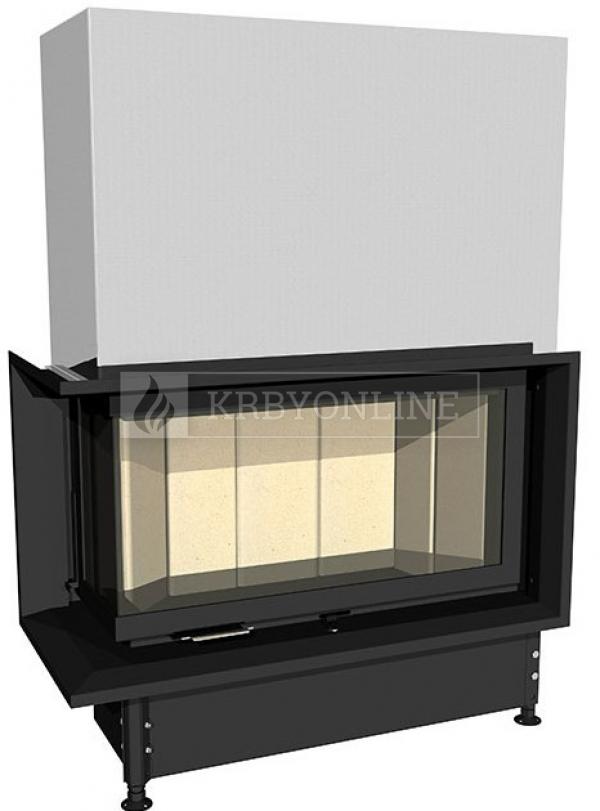 Kobok Chopok R90 67 VD 720/510-S/500 L RAM 4S A, SO, SM oceľová rohová krbová vložka s výsumnými dvierkami krbyonline